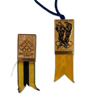 Jeux Olympiques / CIO Deux badges officiels Presse pour les …