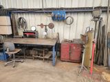 une photo d'un atelier rempli d'outils