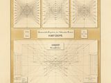 a drawing of a diagram of a room with four rows of lines
