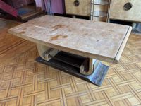 TABLE DE SALLE A MANGER en placage de bois de loupe, le plat… (photo 2)