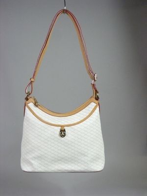 sac à bandoulière Guccissi blanc avec des finitions dorées