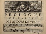 un vieux livre contenant des notes de musique et l'image d'un homme à cheval