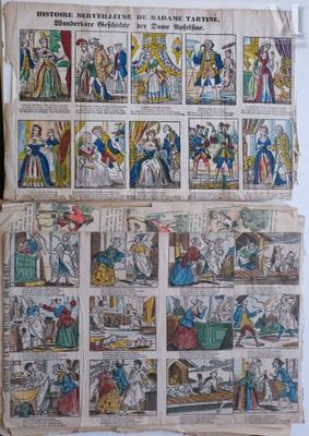 a picture of an old book with pictures of people on it