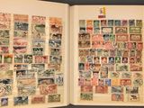 a book with a lot of stamps on it