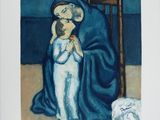 painting of a woman holding a baby in her arms