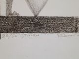 pencil drawing of a heart on a piece of paper with writing underneath it
