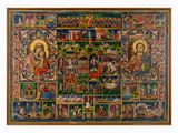 an image of a painting of a religious scene with many religious figures