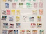 a picture of a refrigerator with a bunch of stamps on it