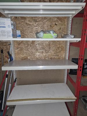 a shelf that has a lot of shelves on it