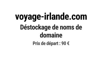 Nom de domaine voyage-irlande.com.