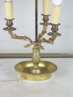 LAMPE BOUILLOTTE à trois bras de lumière en bronze et abat-j… (photo 4)
