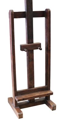 CHEVALET en chêne, hauteur : 198 cm. - Photo 1