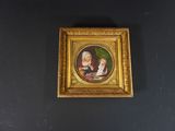a picture of a painting on the wall of a room