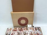 the codex borgia book is open and sitting on a table