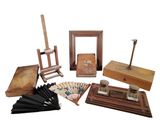 a lot of different items that are sitting on a table