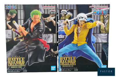 Il s'agit de deux figurines issues de la série « One Piece » représentant le même personnage.