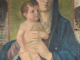 une image d'une peinture représentant une femme tenant un bébé