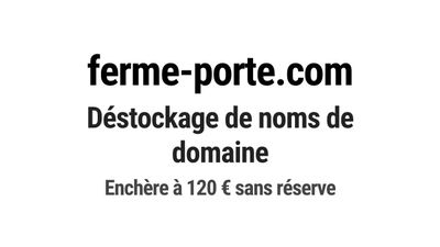 Nom de domaine ferme-porte.com.