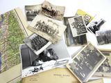 many old photos of men and women on this table