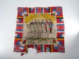 a picture of a piece of cloth with a painting on it