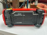 a toy truck that is sitting on top of a table