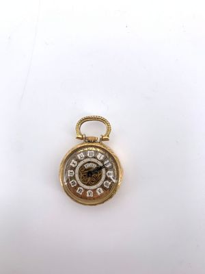 ELVES : Petite montre de col en or jaune 750 °/°°° (18K), le…