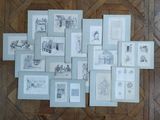a picture of a bunch of pictures hanging on a wall