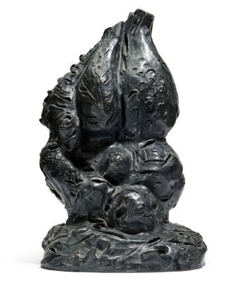 statue of a woman holding a baby in her arms
