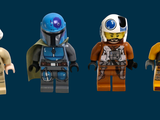 Les figurines Lego Star Wars sont alignées en rang