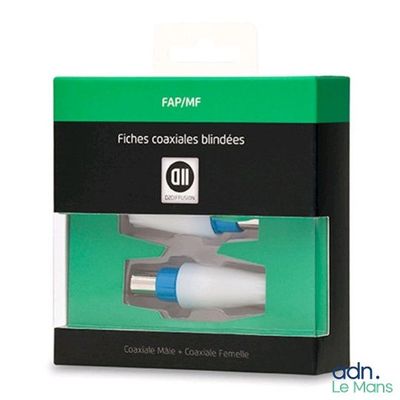packaging of a pair of ear buds in a box on a white background