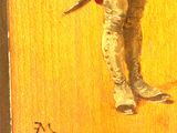 a painting of a man with a sword in his hand