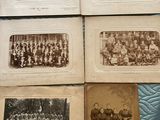 several old black and white photographs of a group of people