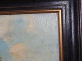 an image of a painting of a man on a horse in a field