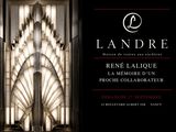 the front of a building with a sign that says landre