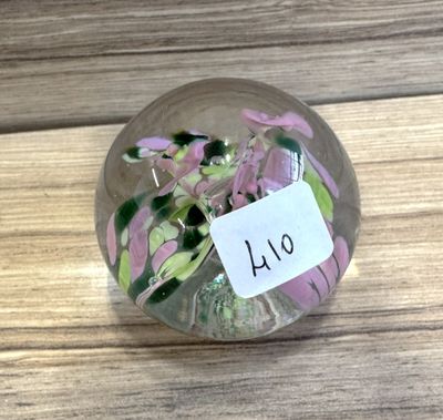 Sulfure à décor de fleurs h 6,5