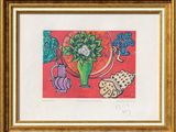 une image d'une photo d'un tableau représentant un vase contenant des fleurs
