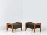 paire de fauteuils danois du milieu du siècle, en teck et cuir, années 1960