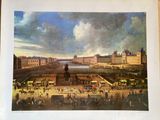 a picture of a painting of a view of a city