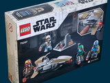 a box with a lego star wars set inside of it