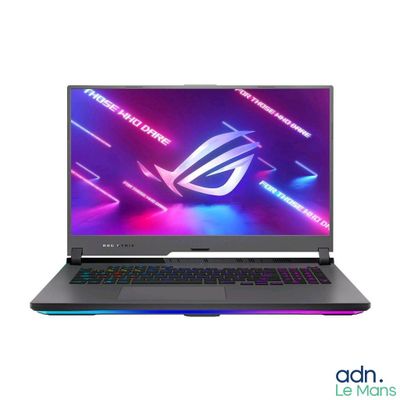 the asus rog laptop is a gaming laptop with a keyboard and mouse