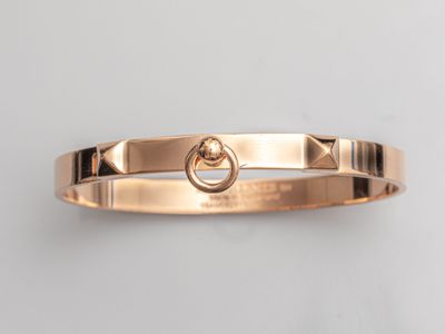 HERMÈS, collection Collier de Chien, bracelet rigide en or r… - Photo 1