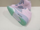 nike air jordan 5 retro pink / blue / green / white size 9 5