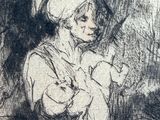 an image of a drawing of a woman holding a child