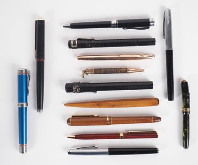 13 différents stylos plume ou stylos bille de différentes ma… - Photo 1