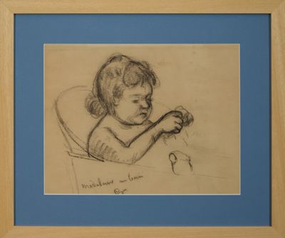 Armand Guillaumin (1841-1927) Madeleine au bain Fusain sur p…