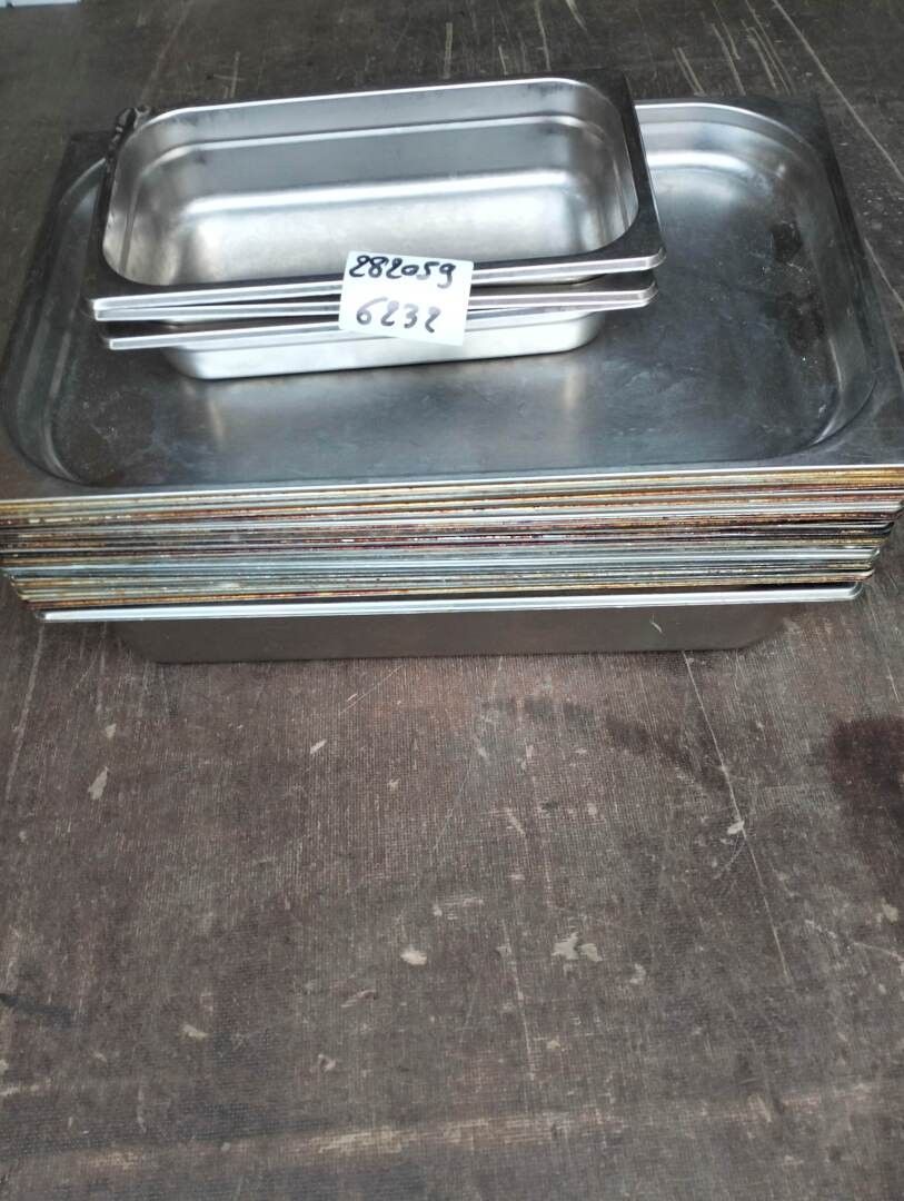 21 plats inox de différentes hauteur occasions (19 en 1/2, 3…