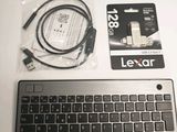 a keyboard and a mouse sitting on a table