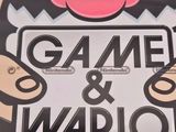 a sign that says game and wario with a picture of a cartoon character on it