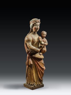 an image of a statue of a woman holding a child