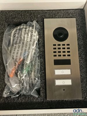 an image of a video door phone and a plastic bag